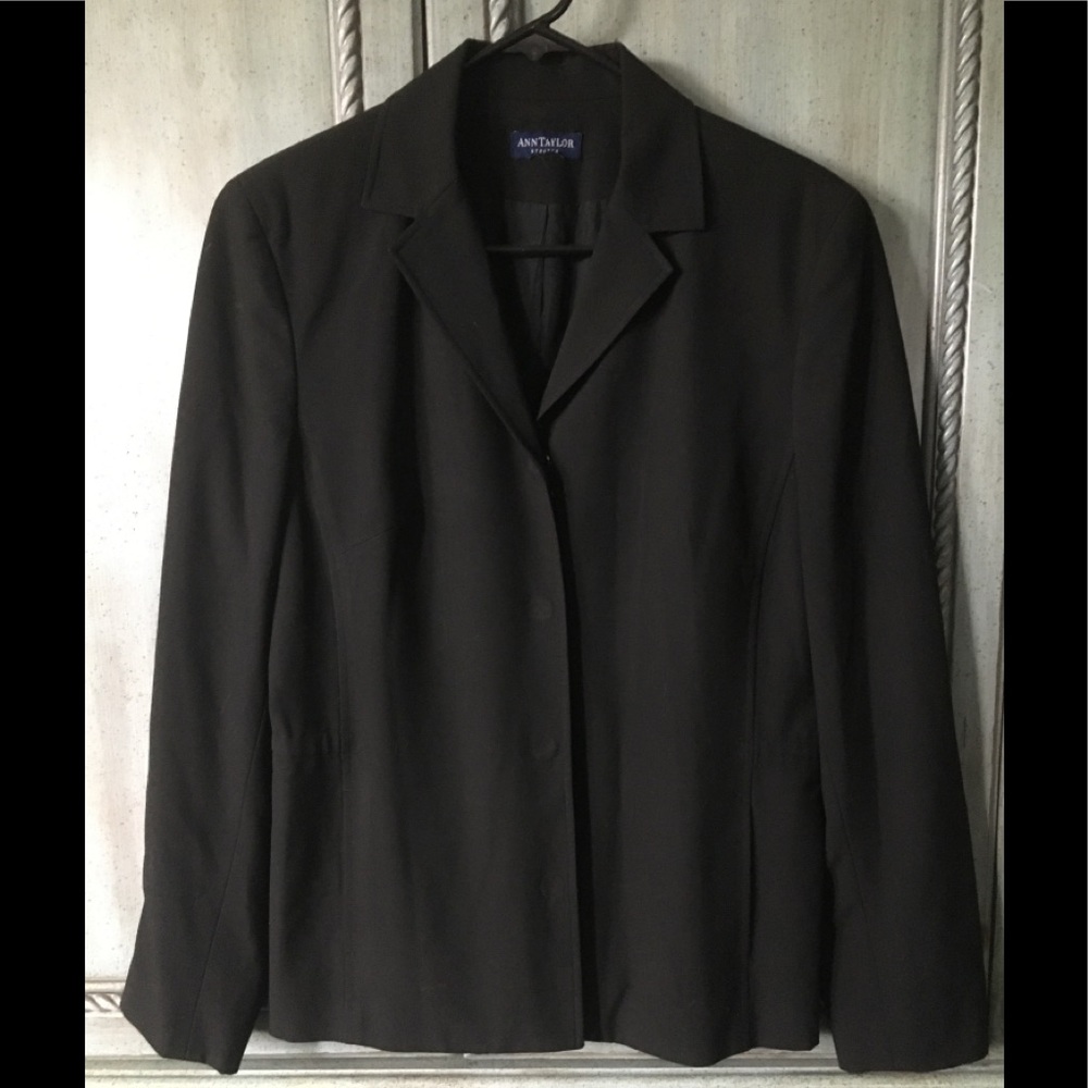 Black cotton (with a touch of spandex) jacket.